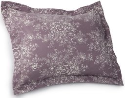 Pinzon Lightweight Cotton Flannel Sham - Standard, Floral Lavender