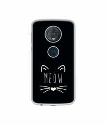 Amazon Brand - Solimo Designer Meow UV Printed Soft Back Case Mobile Cover for Motorola Moto G6 Plus