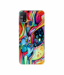 Amazon Brand - Solimo Designer Multicolor Drop 3D Printed Hard Back Case Mobile Cover for Samsung Galaxy M31