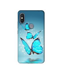 Amazon Brand - Solimo Designer Flying Butterflies UV Printed Soft Back Case Mobile Cover for Mi Redmi Y2