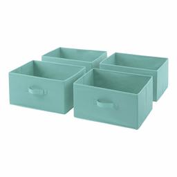 AmazonBasics Fabric 4-Drawer Storage Organizer - Replacement Drawers, Mint Green