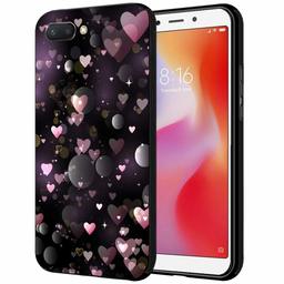 Amazon Brand - Solimo Designer Hearts Printed Hard Back Case Mobile Cover for Xiaomi Redmi 6A (D1223)