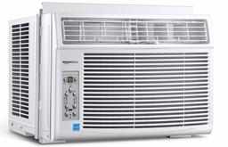 AmazonBasics Window-Mounted Air Conditioner with Remote - Cools 250 Square Feet, 6000 BTU, Energy Star, Energy Star (Renewed)