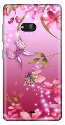 Amazon Brand - Solimo Designer Butterfly Design 3D Printed Hard Back Case Mobile Cover for Nokia Lumia 540