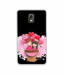 Amazon Brand - Solimo Designer Boy and Girl UV Printed Soft Back Case Mobile Cover for LYF Water 10