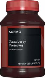 Amazon Brand - Solimo Strawberry Preserves, 30 ounce