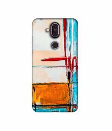 Amazon Brand - Solimo Designer Glass Paint 3D Printed Hard Back Case Mobile Cover for Nokia 8.1