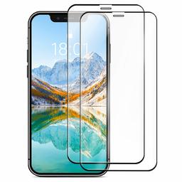 AmazonBasics Full-Coverage Tempered Glass Screen Protector for iPhone X/XS and iPhone 11 Pro 5.8 Inches (2pcs / Pack)