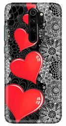 Amazon Brand - Solimo Designer Heart Design 3D Printed Hard Back Case Mobile Cover for Xiaomi Redmi Note 8 Pro