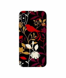 Amazon Brand - Solimo Designer Flower Bunch Pain On Cloth 3D Printed Hard Back Case Mobile Cover for Apple iPhone Xs Max