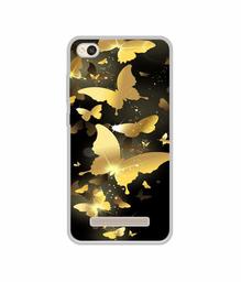 Amazon Brand - Solimo Designer Golden Butterfly Pattern UV Printed Soft Back Case Mobile Cover for Mi Redmi 4A