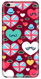 Amazon Brand - Solimo Designer Heart Pattern Design 3D Printed Hard Back Case Mobile Cover for Apple iPhone 6s Plus