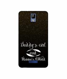 Amazon Brand - Solimo Designer Daddy's Girl and Mummy World UV Printed Soft Back Case Mobile Cover for Gionee P7 Max