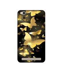 Amazon Brand - Solimo Designer Golden Butterfly Pattern UV Printed Soft Back Case Mobile Cover for Mi Redmi 5A