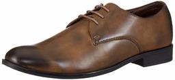 Amazon Brand - Symbol Men's Brown PU Formal Shoes - 9 UK (AZ-SY-422)