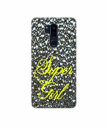 Amazon Brand - Solimo Designer Super Girl On Foil 3D Printed Hard Back Case Mobile Cover for LG G7 ThinQ