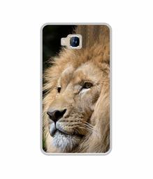 Amazon Brand - Solimo Designer Lion UV Printed Soft Back Case Mobile Cover for Lyf Wind 2