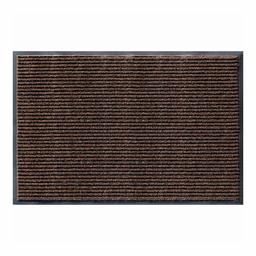 AmazonBasics Poly Linear-Rib Commercial Carpet Vinyl-Backed Mat 4X6 Brown