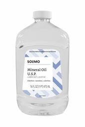 Amazon Brand - Solimo Lubricant Laxative Mineral Oil U.S.P, 16 Fluid Ounce