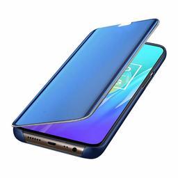 Amazon Brand - Solimo Protective Clear View flip Cover for Realme U1 (Blue)