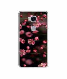 Amazon Brand - Solimo Designer Pink Flowers UV Printed Soft Back Case Mobile Cover for Huawei Honor 5X