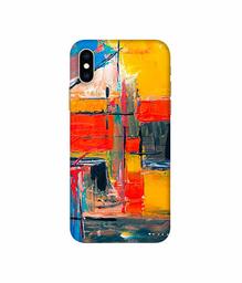 Amazon Brand - Solimo Designer Multicolor Squre Blocks 3D Printed Hard Back Case Mobile Cover for Apple iPhone Xs Max