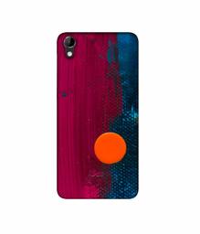 Amazon Brand - Solimo Designer Pink and Blue Brush Texture 3D Printed Hard Back Case Mobile Cover for HTC Desire 728G