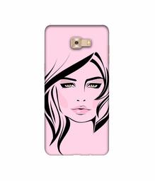 Amazon Brand - Solimo Designer Pink Lady Pattern 3D Printed Hard Back Case Mobile Cover for Samsung Galaxy C9 Pro