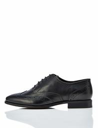 Marca Amazon - find. Leather Brogue - Botas de trabajo Mujer