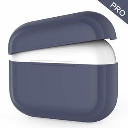 UMI. AirPods Pro Hülle Silikon-Schutzhülle (LED sichtbar) Kompatibel mit Apple AirPods Pro 2019 (Mitternachtsblau)