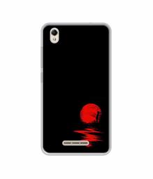 Amazon Brand - Solimo Designer Red Moon UV Printed Soft Back Case Mobile Cover for Lava Z60