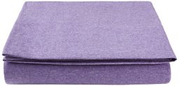 Pinzon by Amazon Heather Jersey Flat Sheet, Double - Violet