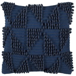 Amazon Brand – Rivet Modern 100% Cotton Triangle Loop Decorative Throw Pillow, 18