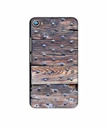 Amazon Brand - Solimo Designer Wooden Blocks Check 3D Printed Hard Back Case Mobile Cover for Micromax Canvas Fire 4 A107