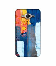 Amazon Brand - Solimo Designer Canvas with Blue Paint 3D Printed Hard Back Case Mobile Cover for Samsung Galaxy J2 Prime