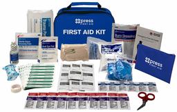 Xpress First Aid Kit de primeros auxilios 89 piezas, compatible con ANSI/OSHA