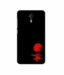 Amazon Brand - Solimo Designer Red Moon 3D Printed Hard Back Case Mobile Cover for Micromax Canvas Nitro 4G E455