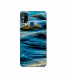 Amazon Brand - Solimo Designer Sea Wave 3D Printed Hard Back Case Mobile Cover for Samsung Galaxy M31