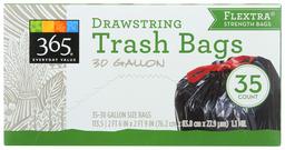 365 Everyday Value, Drawstring Trash Bags (30 Gallon), 35 ct