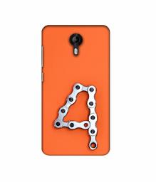 Amazon Brand - Solimo Designer Number Four 3D Printed Hard Back Case Mobile Cover for Micromax Canvas Nitro 4G E455