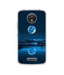 Amazon Brand - Solimo Designer Moon Pattern Print UV Printed Soft Back Case Mobile Cover for Motorola Moto C Plus