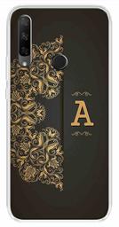 Amazon Brand - Solimo Designer Multicolor Black Pattern Alphabet-A Printed Soft Back Case Mobile Cover for Huawei Honor 9X