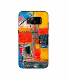 Amazon Brand - Solimo Designer Multicolor Squre Blocks 3D Printed Hard Back Case Mobile Cover for Samsung Galaxy S8 Plus