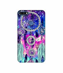 Amazon Brand - Solimo Designer Round Wall Hanging Pattern 3D Printed Hard Back Case Mobile Cover for Huawei Honor 7A