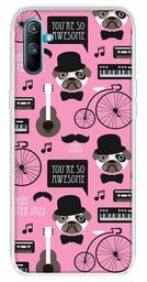 Amazon Brand - Solimo Designer Multicolor Bicycle Pink Pattern Design Printed Soft Back Case Mobile Cover for Realme C3