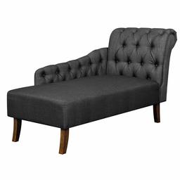 Amazon Brand – Ravenna Home Classic Tufted Chaise Lounge, 58.3