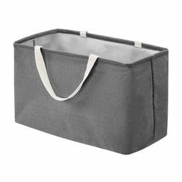 AmazonBasics Fabric Storage Bin - Large Rectangle, Charcoal Grey