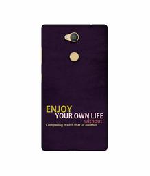 Amazon Brand - Solimo Designer Enjoy Your Life 3D Printed Hard Back Case Mobile Cover for Sony Xperia L2