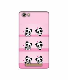 Amazon Brand - Solimo Designer Panda Pattern 3D Printed Hard Back Case Mobile Cover for Gionee Marathon M5 lite