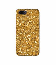 Amazon Brand - Solimo Designer Golden Sparkle 3D Printed Hard Back Case Mobile Cover for Oppo A3s